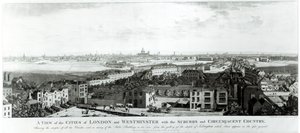 Eine Ansicht der Städte London und Westminster mit Vororten und umliegendem Land, 1789